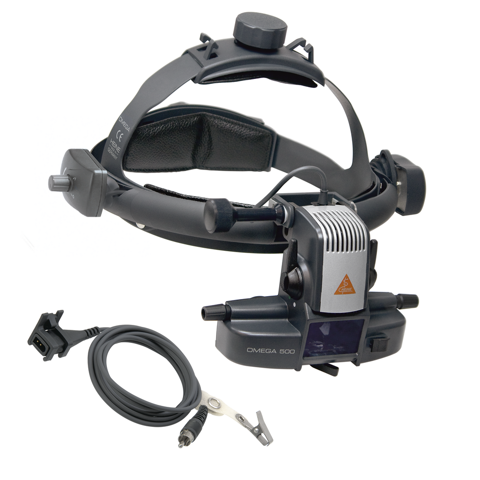 Oftalmoscopio indirecto con casco frontal HEINE OMEGA 500 LED