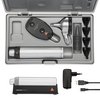 HEINE BETA 200 Ophthalmoscope, BETA 200 F.O. Otoscope LED, 1 set of reusable tips, 10 AllSpec disposable tips 4 mm Ø, hard case, BETA4 USB rechargeable handle with USB cord and plug-in power supply