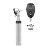 HEINE BETA 200 LED Ophthalmoscope, BETA 400 F.O. Otoscope LED with handle and USB sign