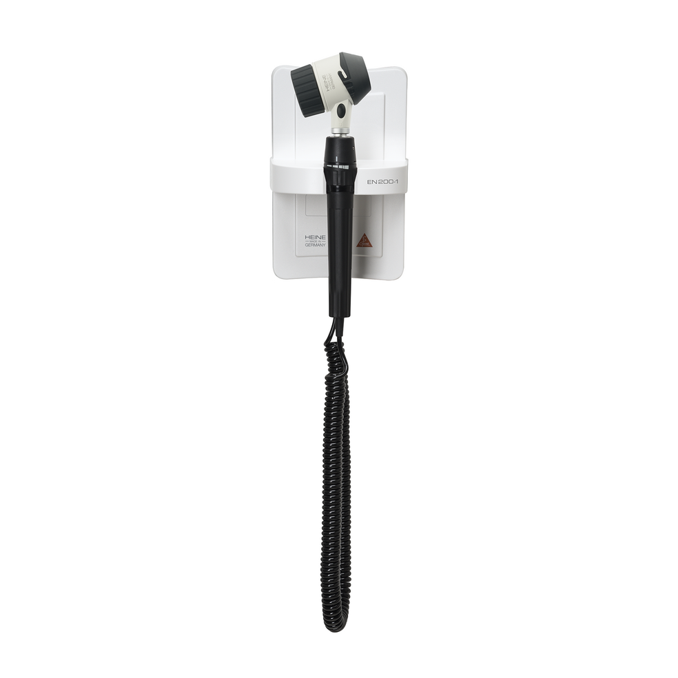 HEINE EN 200-1 Dermatoskop-Kit mit langem USB-Kabel und E4-USB Steckernetzteil inkl. DELTA 20T Dermatoskop-Kopf mit Kontaktscheibe Ø 23 mm mit Skala