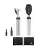 HEINE BETA 200 Ophtalmoscope, BETA 400 Otoscope F.O. tous deux en LED, 2x BETA4 NT poignée rechargeable avec NT4 chargeur de table, 1 set (4 pcs.) d'embouts réutilisables (B-000.11.111), 10 embouts jetables AllSpec 4 mm Ø